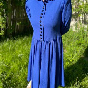 Vintage Designer Adele Simpson Wool Dress